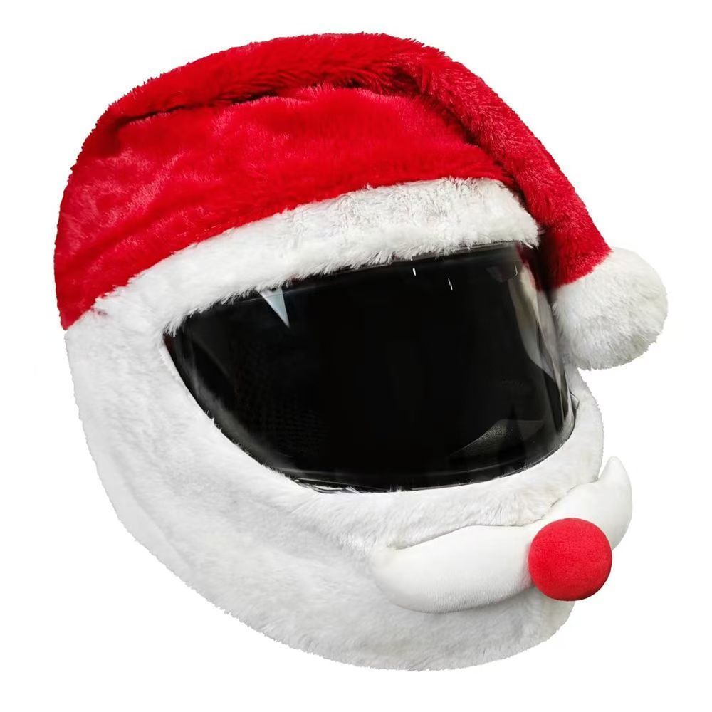 Santa Claus Helmet Cover Plush - Santa Hat Plush 评论和价格