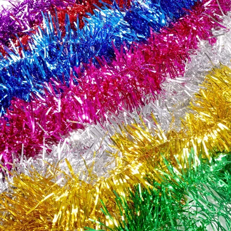 1.5/30M Colorful Christmas Rib - Tinsel Garland Decoration 评论和价格