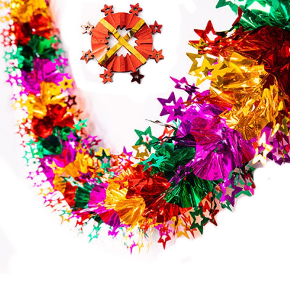 3D Christmas Foil Garlands DIY - Tinsel Garland Decoration 评论和价格