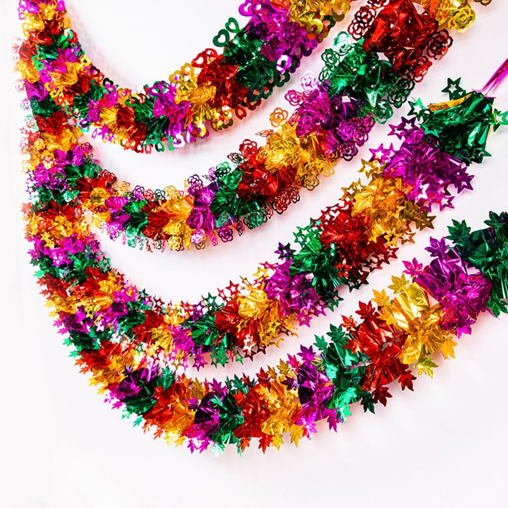 3D Christmas Foil Garlands DIY - Tinsel Garland Decoration 评论和价格
