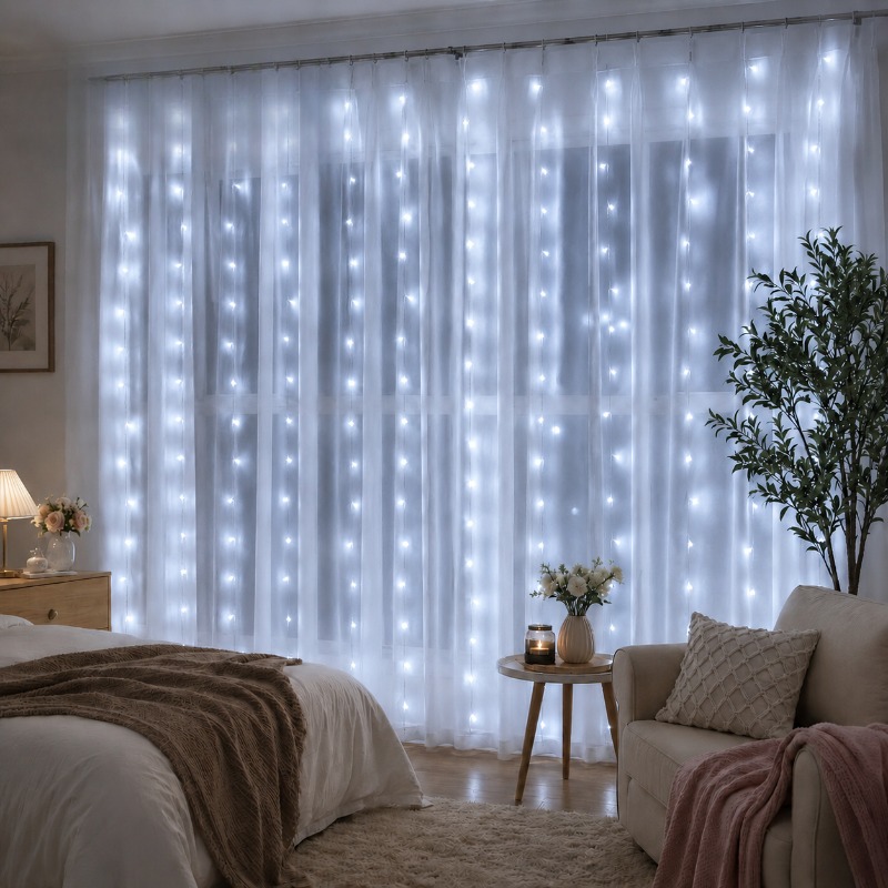 3/4/6m Curtain LED String Ligh - Led Fairy String Lights 评论和价格