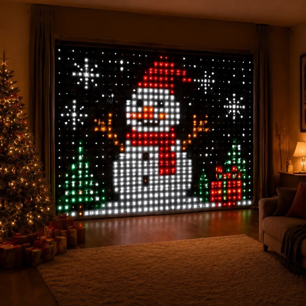 Smart RGB LED Curtain Lights B - Led Fairy String Lights 评论和价格