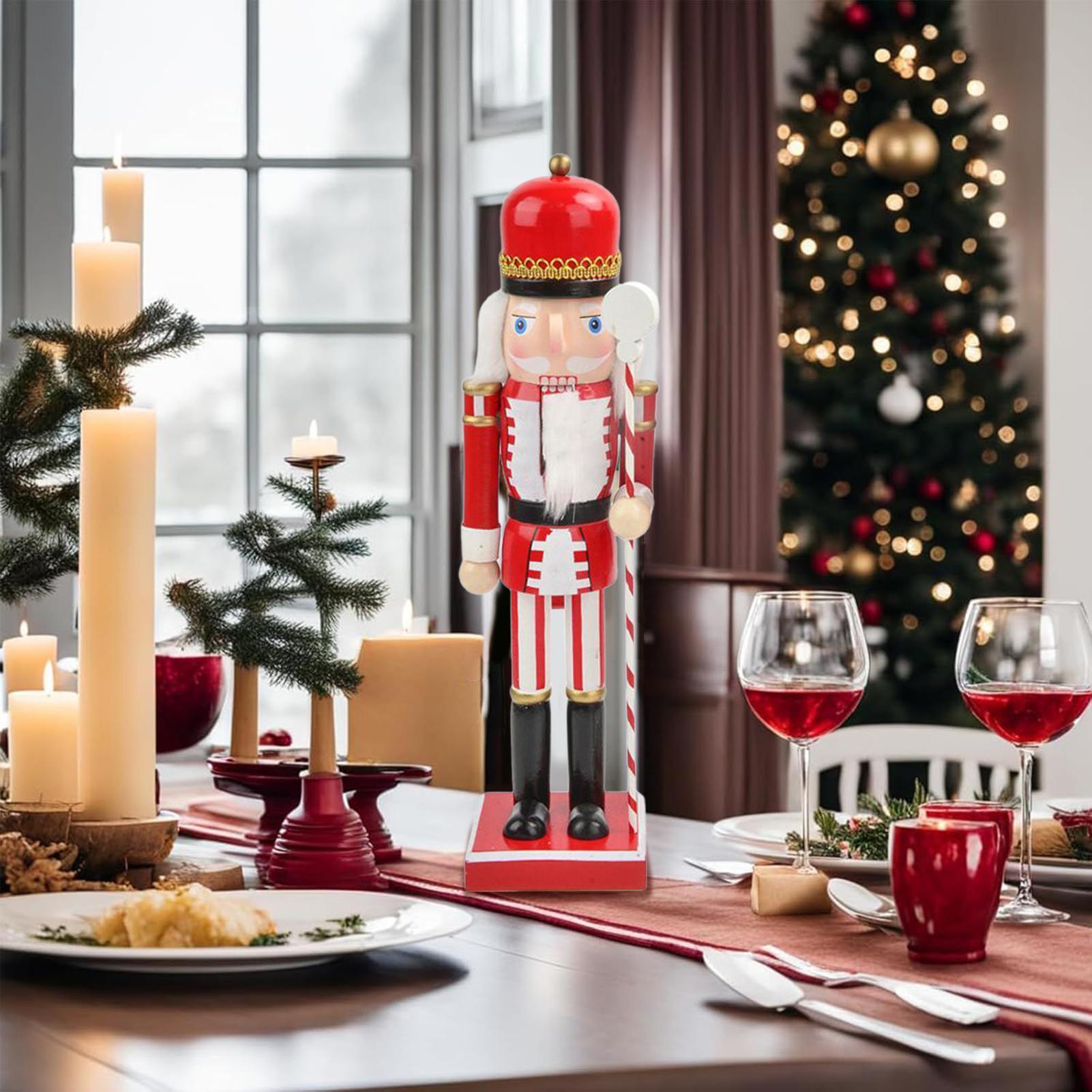 Wooden Nutcracker 15 Inch Wood - Nutcracker Figurine 评论和价格