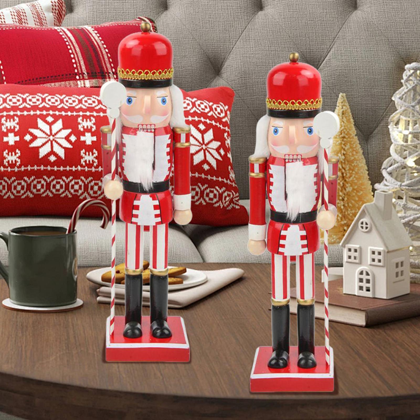 Wooden Nutcracker 15 Inch Wood - Nutcracker Figurine 评论和价格