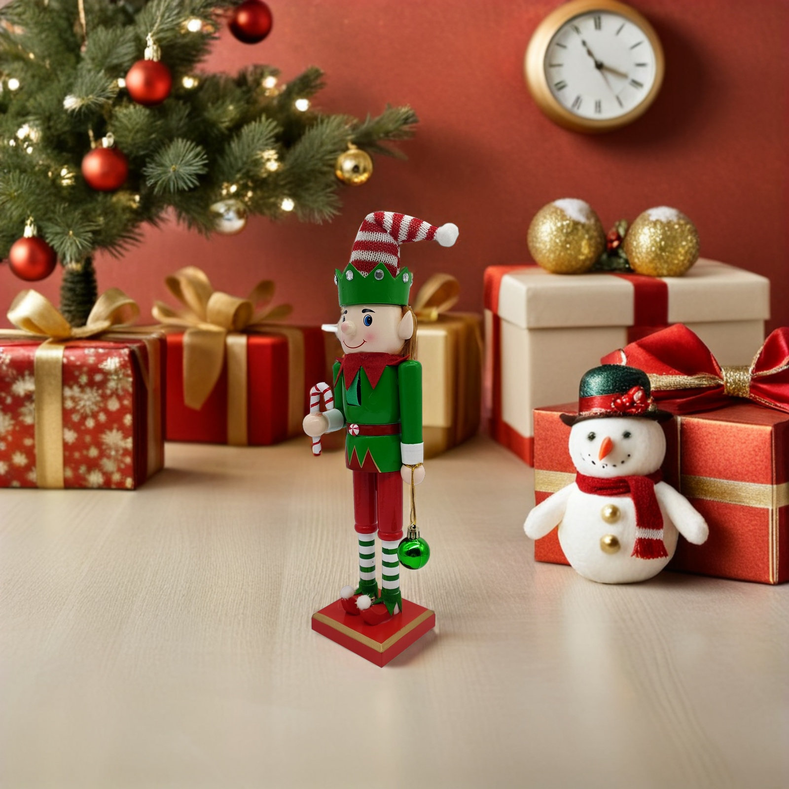 Christmas Wooden Nutcracker So - Nutcracker Figurine 评论和价格